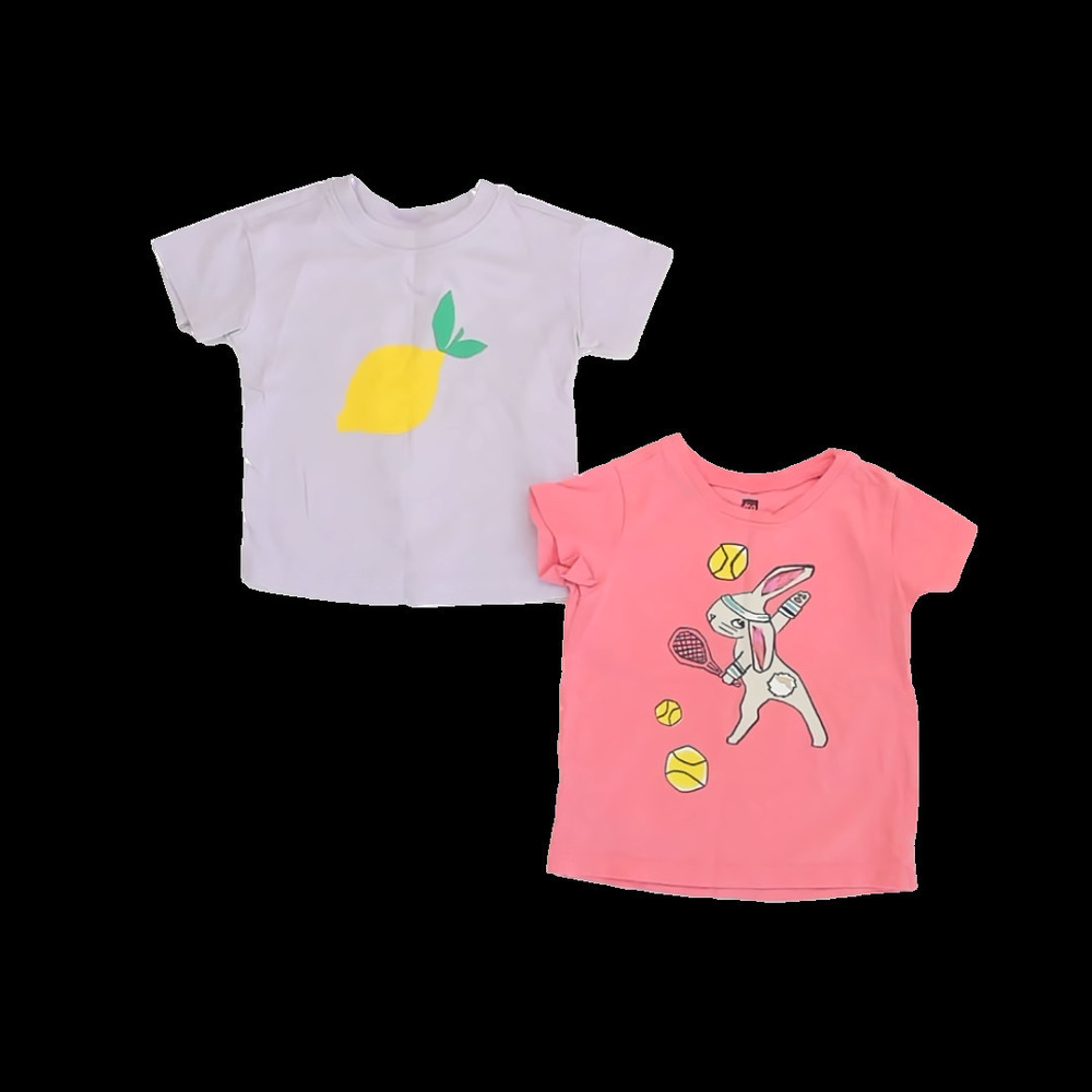 Tea Collection Girls Pink | Purple T-Shirt size: 12-18 Months